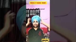 Skill I have girl' vs Skill I have sikh turban reel #turban #pagglovers #turbantutorial #turban
