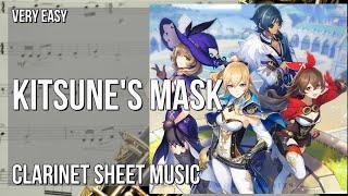 Clarinet Sheet Music: How to play Kitsune's Mask (Genshin Impact) by Yu Peng Chen