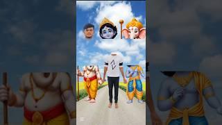 Jay Ganesha Deva _ Lord krishna wrong head challenge _ vfx Bhakti video _ #ashortaday #short #vfx