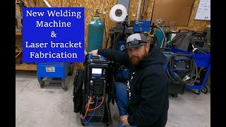 Miller Dynasty 300 welder unboxing and laser bracket fabrication
