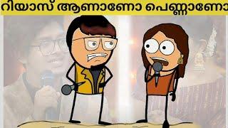 Riyas Salim  Meera anil  2D animation video | Comedy stars | Dilsha | Papermator 2022