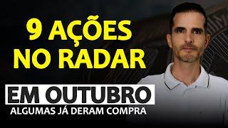 9 AÇÕES NO RADAR EM OUTUBRO | ANÁLISE E OPINIÃO ATENDENDO INSCRITOS - BBAS3, VALE3, KLBN4, PRIO3...