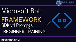 Understanding Microsoft Bot Framework SDK v4 Prompts | Text, Number, Attachment, Confirm, Choice