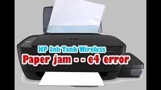 Printer HP Ink Tank Paper Jam, Printers E4 Error || how to remove paper jam in hp ink tank