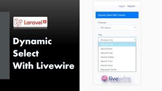 Tutorial Laravel || Dynamic Select With Laravel Livewire