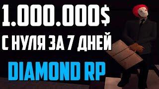 ГАЙД 1 МИЛЛИОН С НУЛЯ ЗА 7 ДНЕЙ [DIAMOND RP]