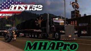 ATS MHAPro Map 1.52 |  Benson - Bozeman - Jackson  - American Truck Simulator