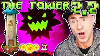 Geometry Dash 2.2 - ALL TOWER LEVELS with 3 COINS COMPLETE