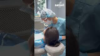 Снятие лигатурных брекетов  #dentist #orthodontist #брекеты