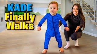 BABY KADE is OFFICIALLY WALKING | Mom vs Dad *at the end*