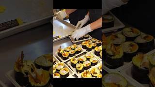 신기한 자동화 기계로 만드는 김밥? 독특한 김밥으로 해운대에서 인기있는 곳! #shorts / Amazing! Automation Gimbap / Korean street food