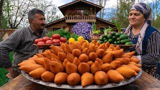 Cooking Classic Köfte : Turkish Stuffed Kibbeh | Mediterranean Food