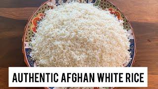 THE BEST AUTHENTIC AFGHAN WHITE RICE (stovetop) //سپينی وریجی پر اور // RECIPE + HOW-TO