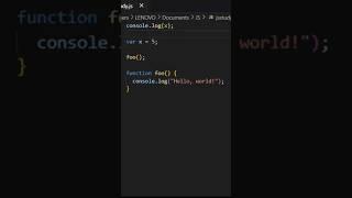 What is Hoisting in JavaScript? #javascript #interviewtips #codingtips #shortvideo #shorts #frontend