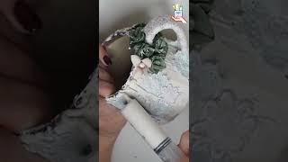 Remastering a mug to a flower bowl DIY #short#shorts