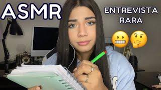 ASMR ESPAÑOL / Te hago una ENTREVISTA RARA y EXTRAÑA de TRABAJO / responde mis preguntas