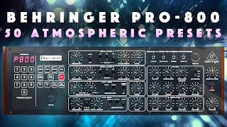 Behringer Pro-800 Vintage Presets: Pads, Strings, Textures