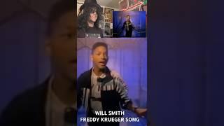 Will Smith Nightmare on Elm Street Freddy Krueger Rap Song #halloween #reaction #willsmith