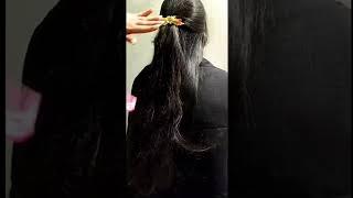 simple hair design with half open hair  plz like and subscribe #ytshorts #shortsvideo #viral #simpl