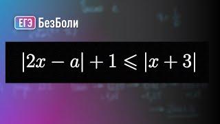 Неравенство с модулями | пересечение галочек | Параметр 2 | mathus.ru |