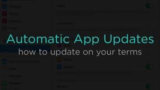 Disable Automatic App Updates