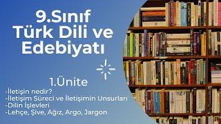 9.Sınıf Edebiyat I İletişim ve Dil,  İletişimin Unsurları