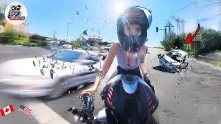 BRUTAL MOTORCYCLE CRASHES | CRAZY & EPIC Motorcycle Beginner Mistakes 2024 #2