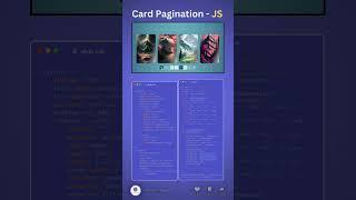 Card pagination tutorial #html#css#js#pagination