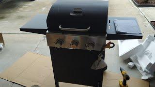 Master cook 3 burner gas grill  step by step assembly guide.