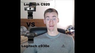 Better Webcam? Logitech c920 vs Logitech c930e