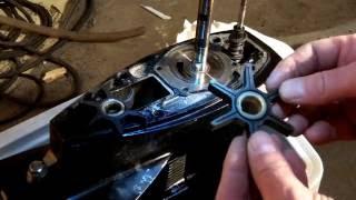 Mercury 20 HP 1996  water pump impeller change + Bonus tip