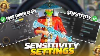 UPDATE 3.5BEST SENSITIVITY CODE & 4 FINGER CLAW SETTINGS | PUBG MOBILE/BGMI