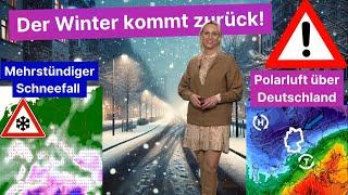 Achtung Winter-Comeback! So heftig trifft uns jetzt die polare Kälte – Schnee-Alarm im Süden!