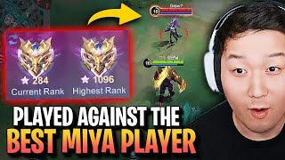 Long time no played 5men rank but played against NA best Miya player | Mobile Legends