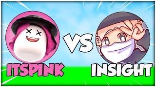 InsightPlays vs ItsPink *PVP Fight* GODLY PVP METHOD (Roblox Bedwars)