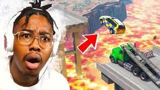 CARS VS LAVA!