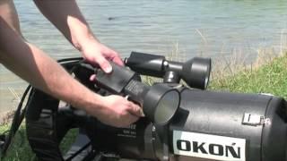 Yellow Diving HID Video Light Scooter Mount