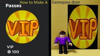 How To Make A VIP/Gamepass Door - Roblox Studio