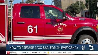 Preparing a go-bag in case of an emergency