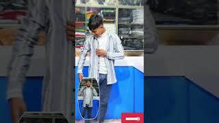 BLUE LINING JUTE KNITTED RELAX FIT SHIRT #shortvideo #shopline#shirtshop #shoppingonline