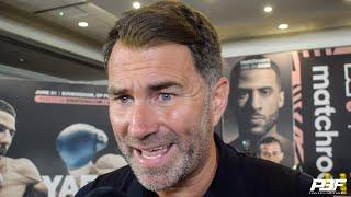 "WHERE IS HE?? I WILL TELL HIM STRAIGHT" - EDDIE HEARN WARNS CARL FROCH, REACTS TO STEFY BULL NEWS