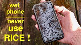 Dry Your Wet Water Damaged Phone ● I Found The Fastest Way ( Rice is the Worst ! )