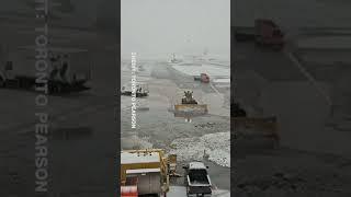 Watch: Timelapse of snow clearing at Pearson