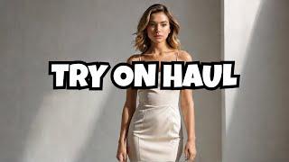 MINI DRESS Try On Haul With Tina | 4K Transparent Try On Haul 2024 