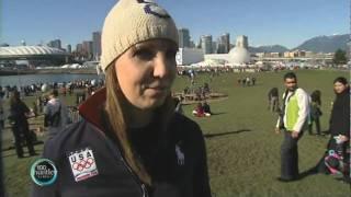 At The Vancouver Olympics - Rebekah Bradford: U.S.A. Speed-skating Team