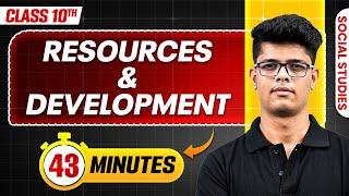 Resources and Development in 43 Minutes || Mind Map Series for Class 10th