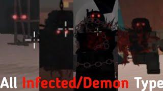 All Different Infected/Demon In | Roblox Decaying Winter: The Last Strandeds