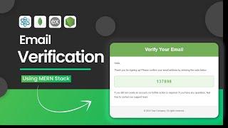 Email verification with OTP in MERN stack | Email Verification Using Node.js & Express
