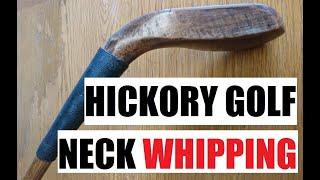 How to apply whipping on an antique golf club