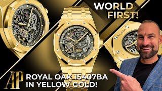 WORLD FIRST! The Audemars Piguet Royal Oak Double Balance Wheel 15407BA in Yellow Gold!